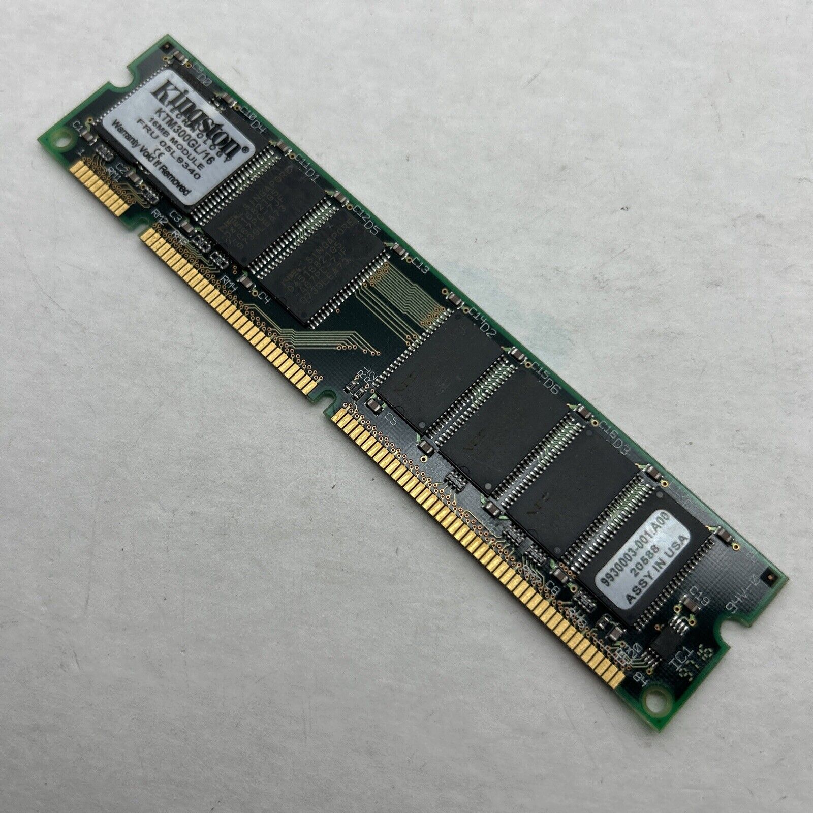 Kingston 16MB 168-Pin SDRAM DIMM PC66 Memory 2x64 IBM KTM-300GL/16 PC-66 Vintage