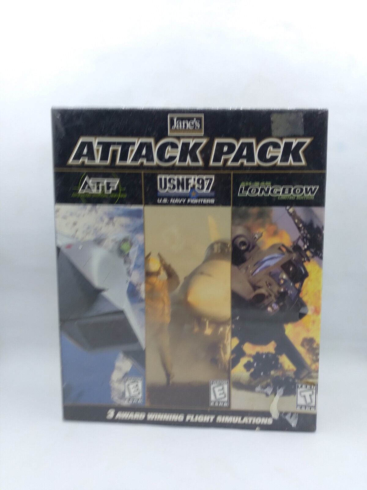 Sealed Jane\'s Attack Pack: ATF USNF\'97 and AH-64D Longbow PC Game READ