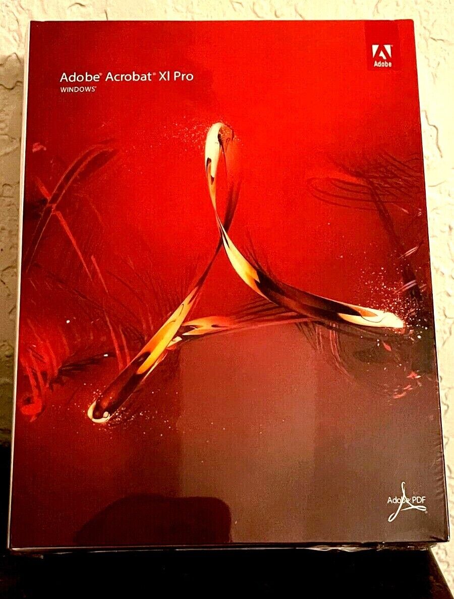 Limited Edition Adobe Acrobat XI Pro for 2PC Full Version DVD Install
