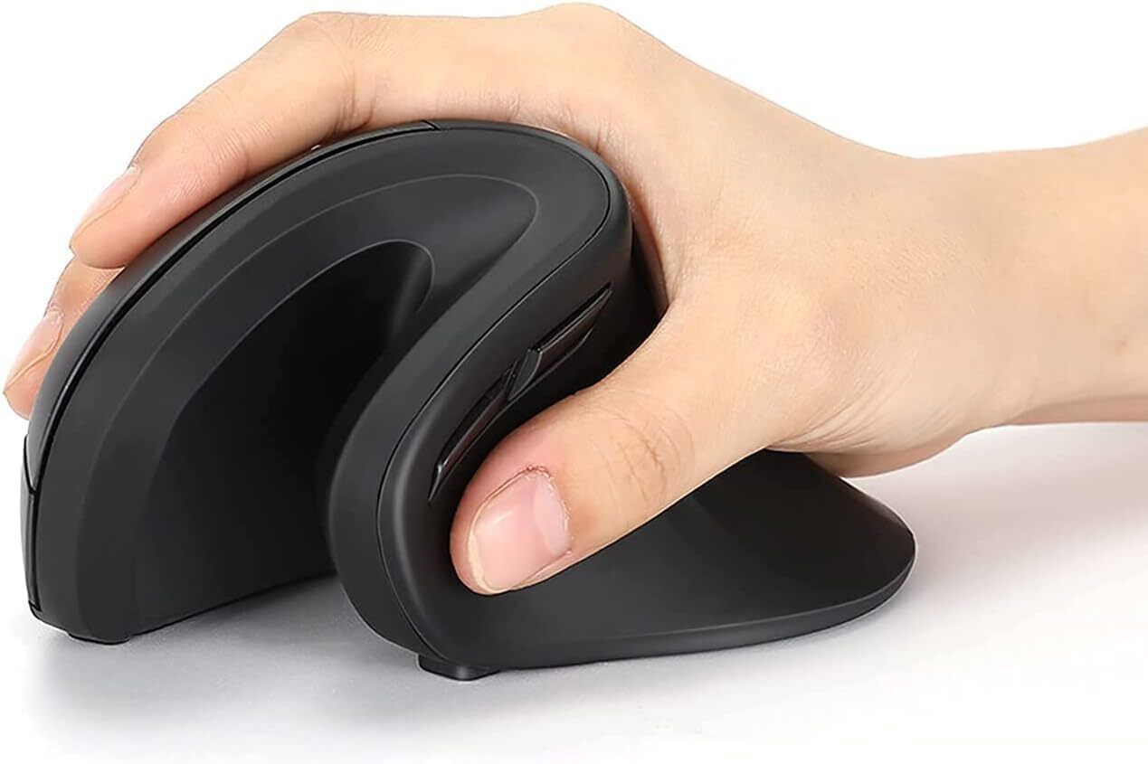 Bluetooth Ergonomic Mouse, 2.4G Silent Vertical Wireless Mouse, Dual Mode Erg...