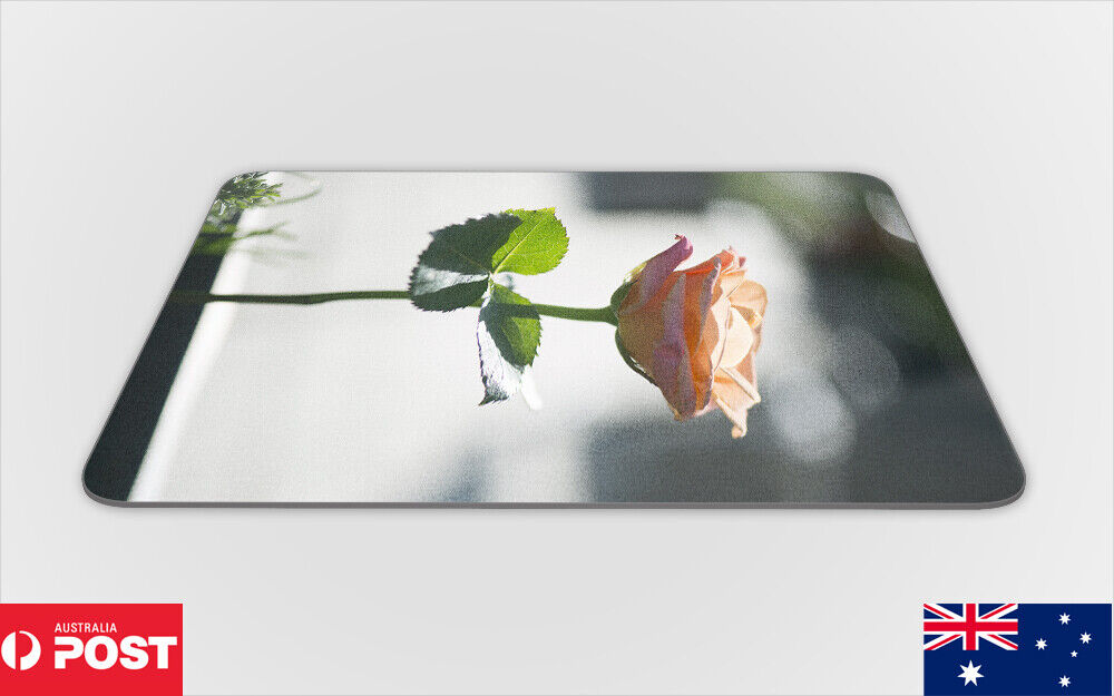 MOUSE PAD DESK MAT ANTI-SLIP|VINTAGE BEAUTIFUL ROSE FLOWER #3