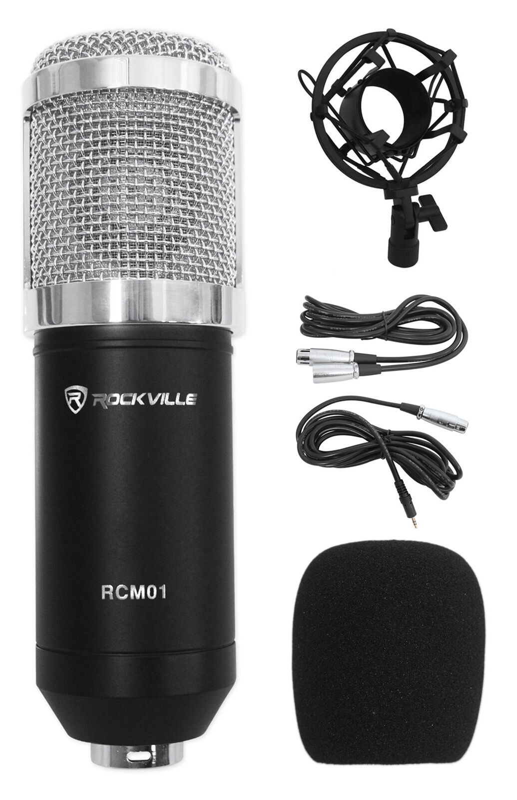 Rockville RCM01 Gaming Twitch Microphone Streaming Youtube Recording PC Game Mic