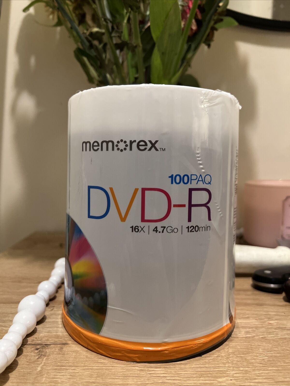 Memorex 32020034420 16X DVD-R (100 PK), 100 pack DVD-R Tote New Recordable Media