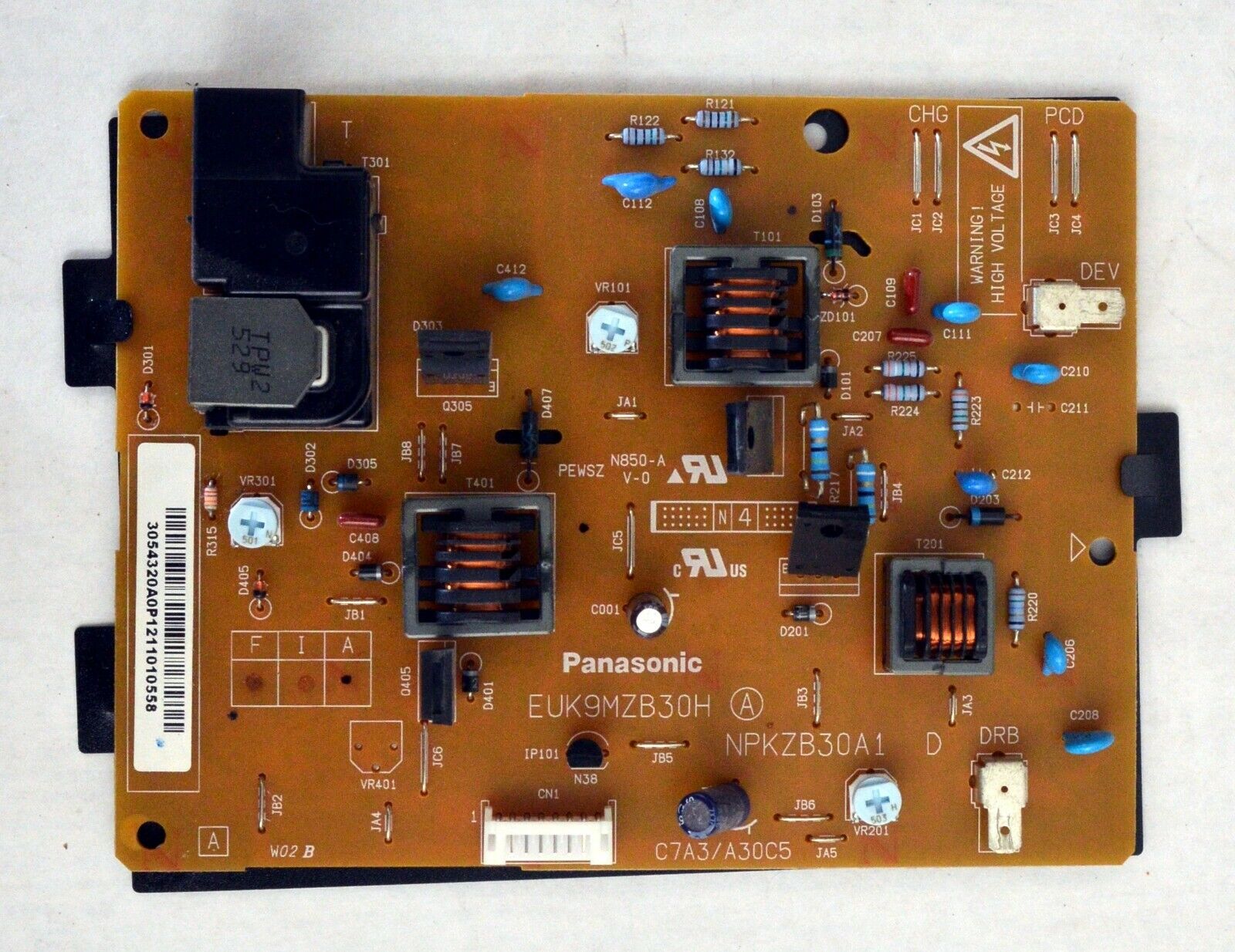 Lexmark EUK9MZB30H NPKZB30A1 High Voltage Board 087