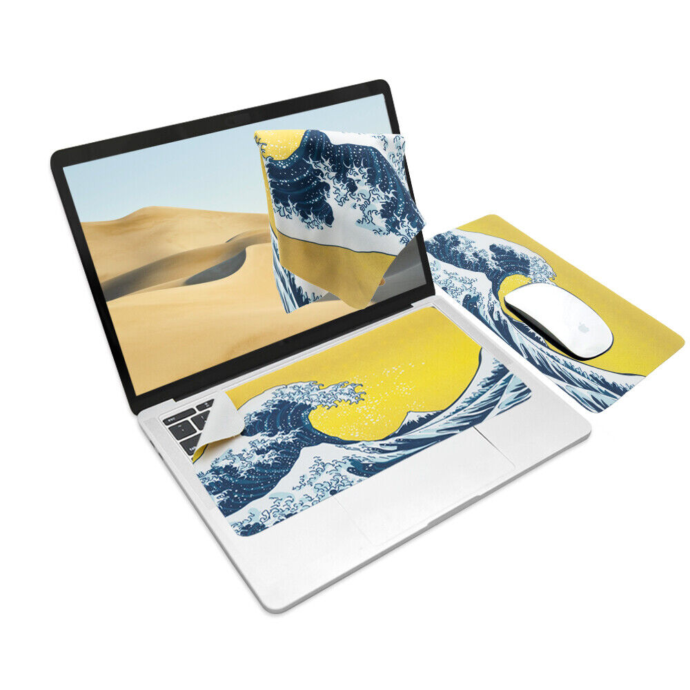 Ekax 3-in-1 Mouse Pad, Multi-Functional Microfiber Mouse Pad for Laptop
