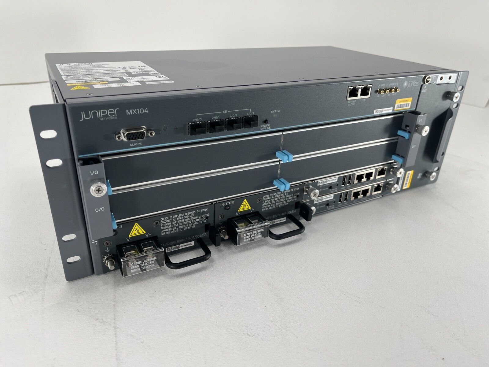 Juniper MX104-PREM-DC-BNDL NOB Router 2xRE 1Y Warranty 