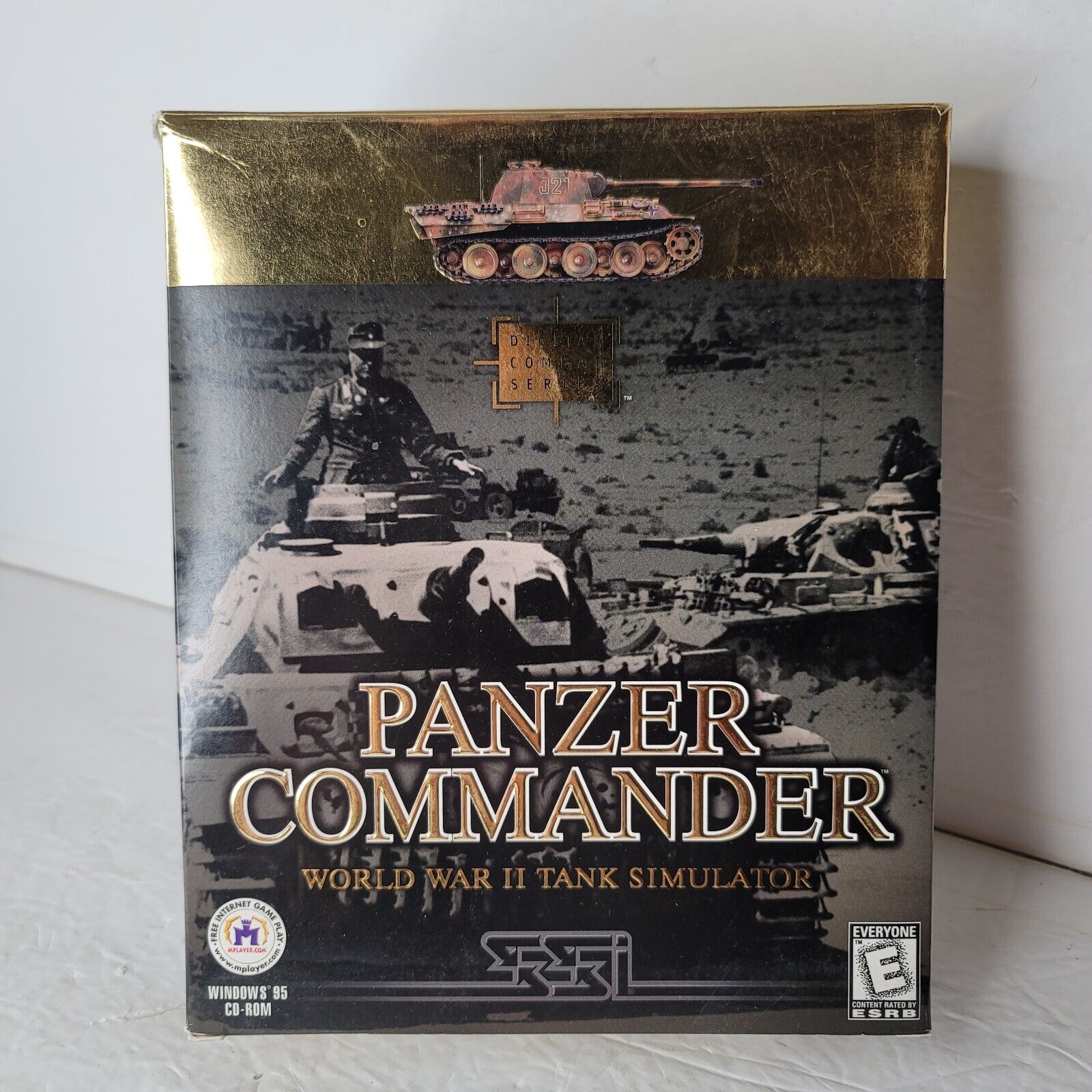 Panzer Commander WWII Tank Simulator PC CD-ROM w Outer Box Manual Reference Card