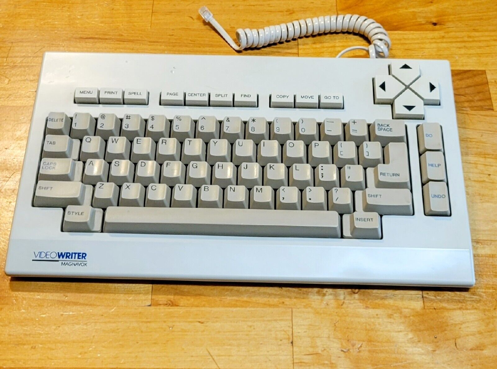 Vintage 1986 Magnavox VideoWriter 250 keyboard Brown Alps SKCM Switches Japan