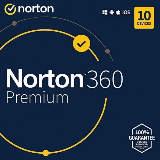 Norton 360 Premium 1 Year with 250 GB StorageInstant Delivery [Digital Code]Read