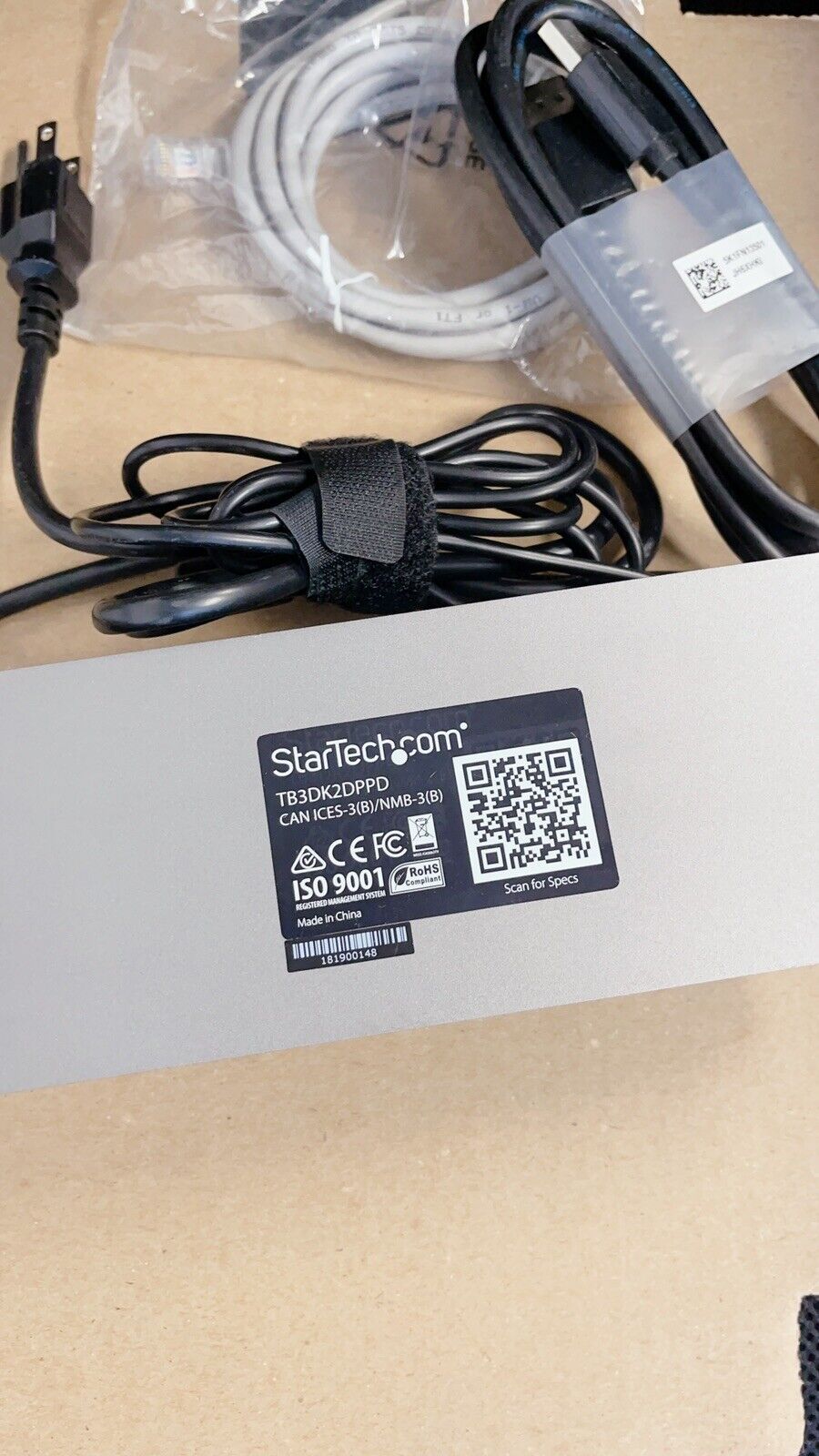 StarTech.COM TB3DK2DPPD Thunderbolt 3 Dock DisplayPort Docking Station +AC