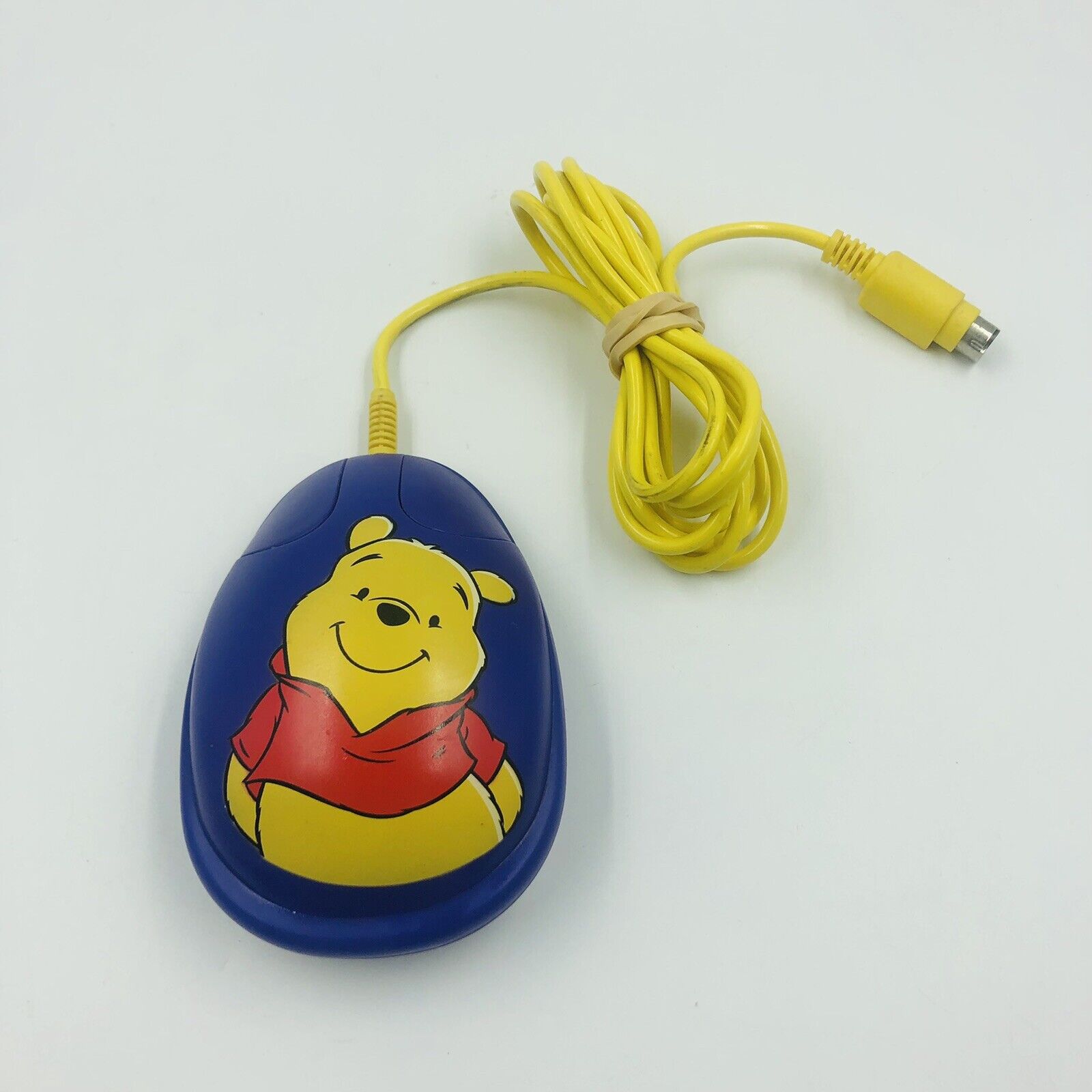 Rare Disney Winnie The Pooh  Mouse PS/2 Computer Ball Mouse Vintage Disney