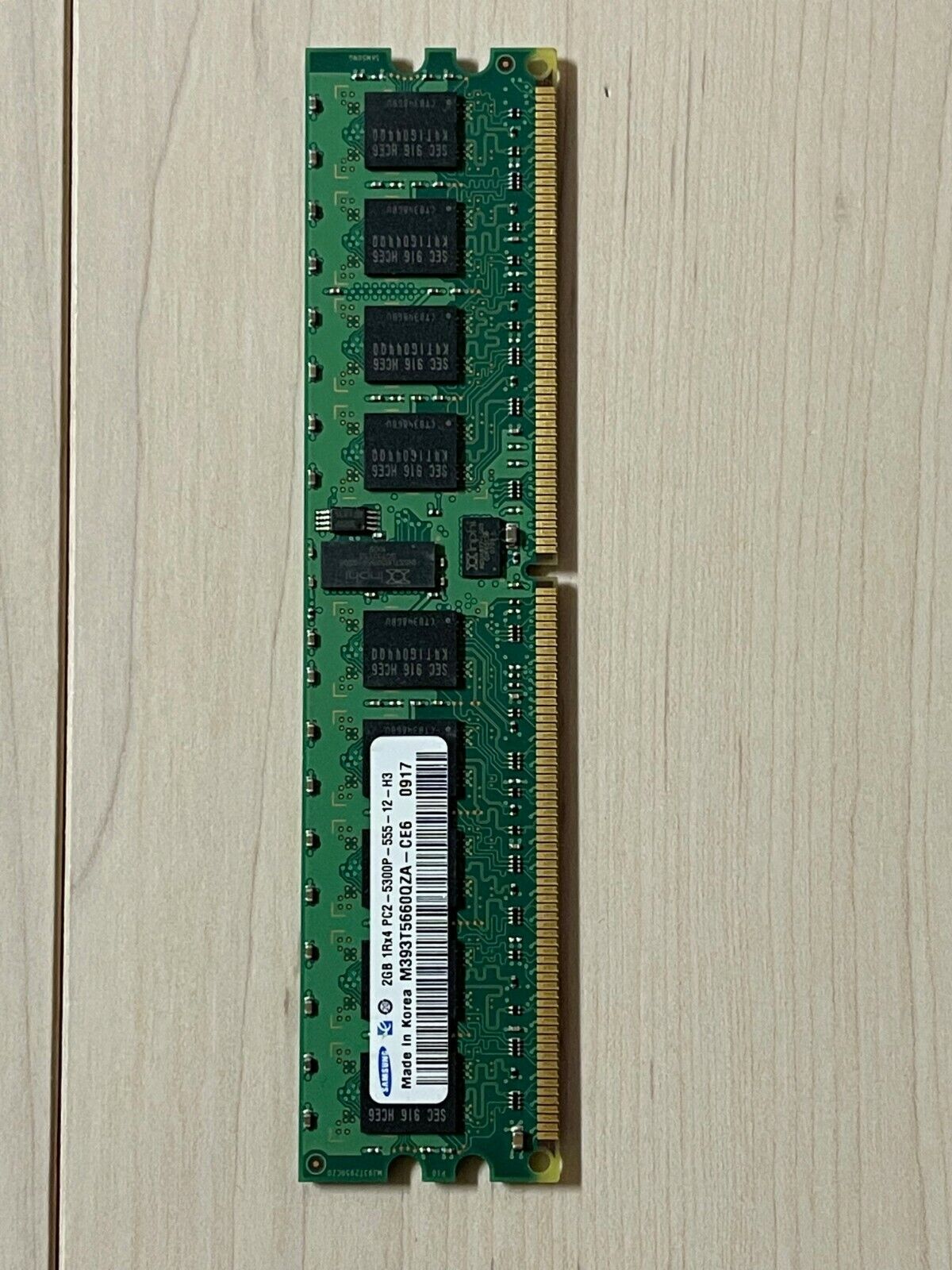 M393T5660QZA-CE6 SAMSUNG 2GB 1RX4 DDR2 PC2-5300 667 ECC REG
