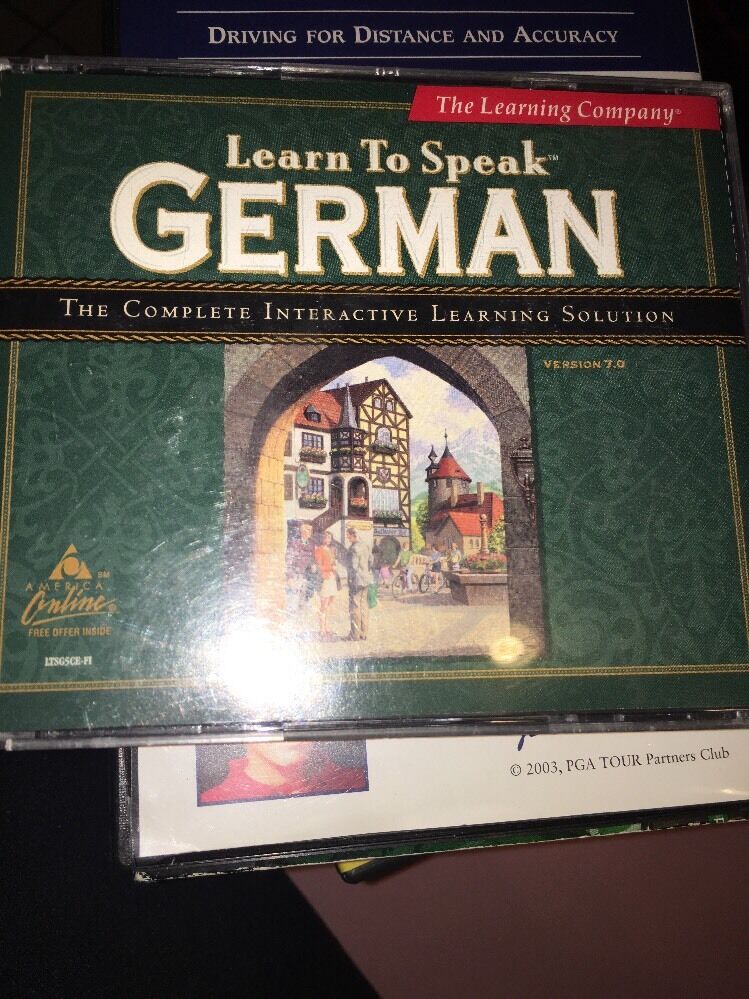 Learn To Speak German Version 8.0 CD-Rare Vintage-SHIPS N 24 HOURS