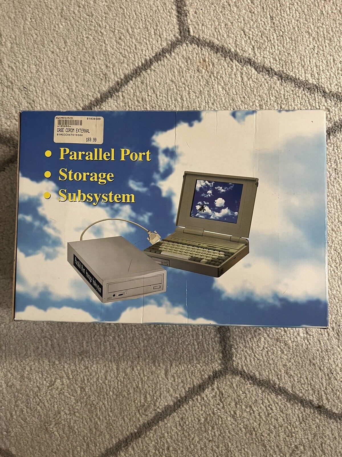 RARE Vintage Parallel Port Storage Subsytem IDE / ATAPI AOKIDE Ver. 2.76 NEW