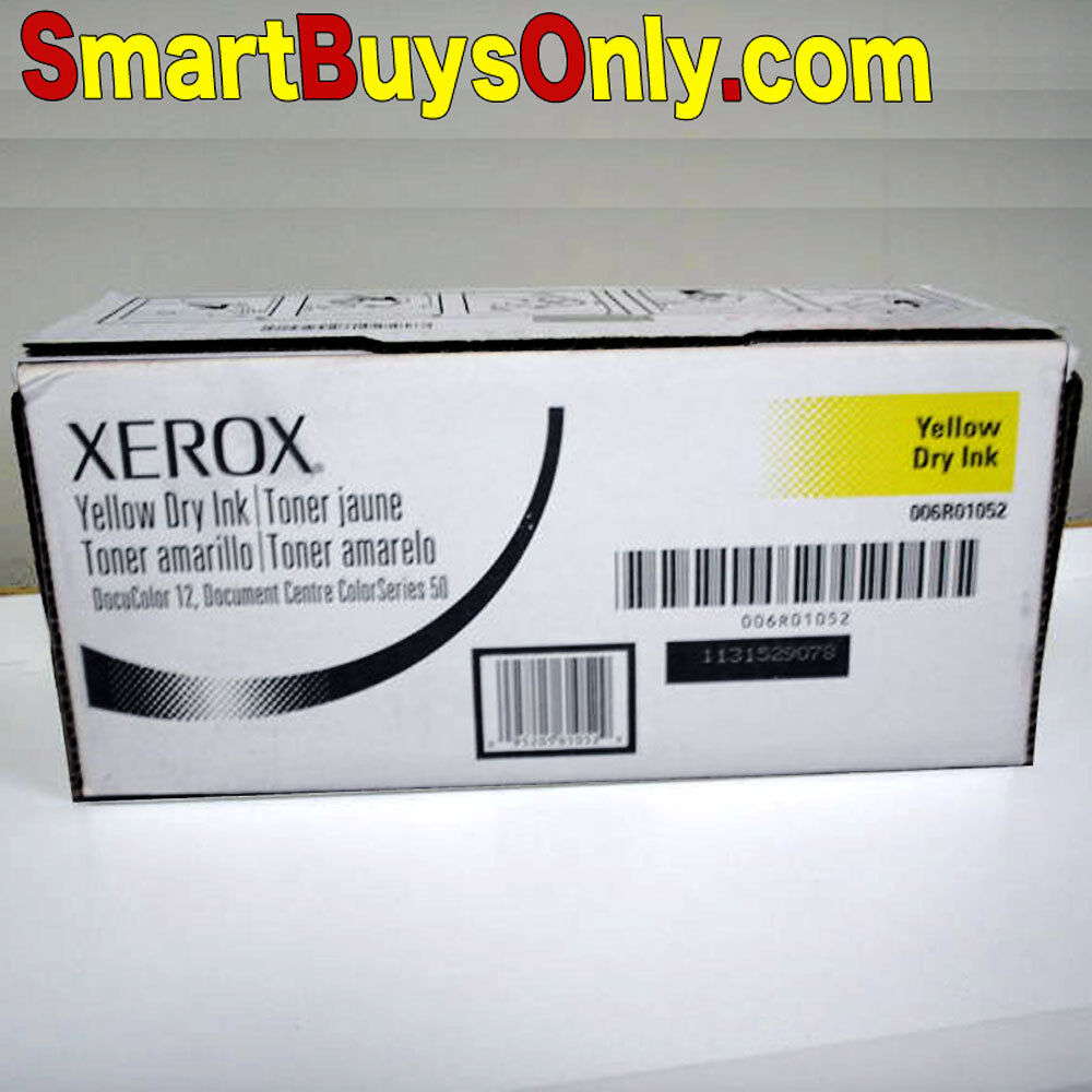 Xerox 6R1052 Yellow Toner DocuColor 12 50 2x new Cartridges in original box