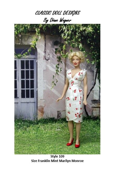 SEWING PATTERN-Style 109 To Fit Franklin Mint\'s Marilyn Monroe Doll 