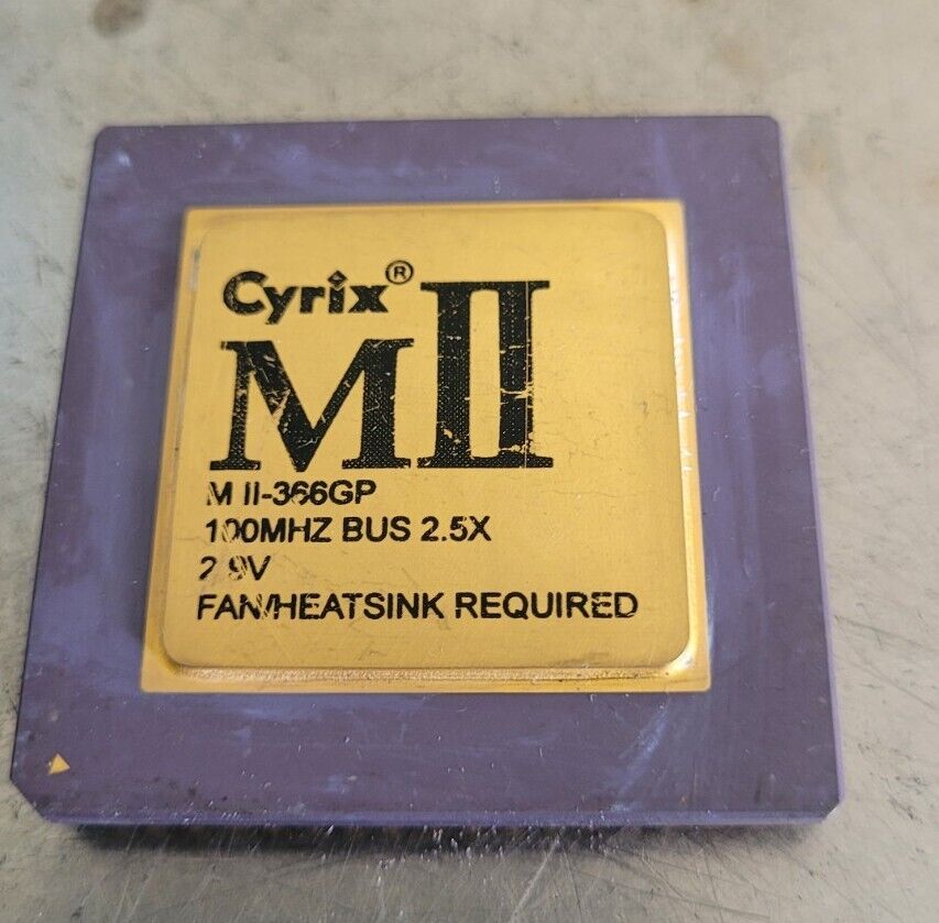 Cyrix MII 366GP Rare Vintage COLLECTIBLE CPU