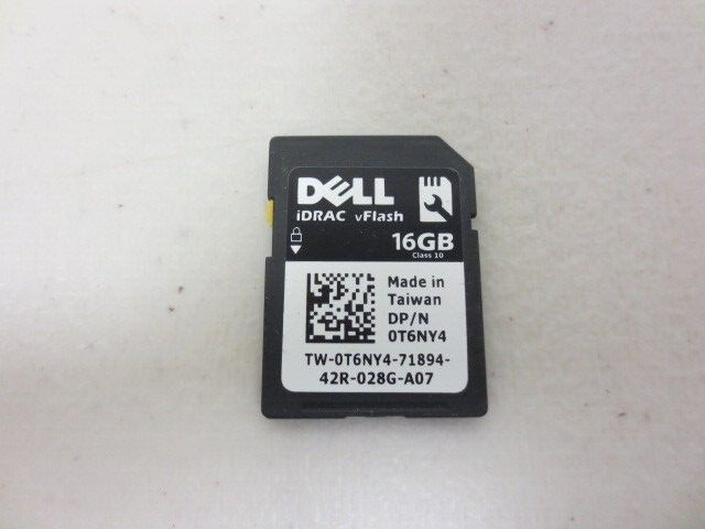 Genuine Dell 16GB iDRAC vFlash Class 10 SD Card T6NY4 037D9D