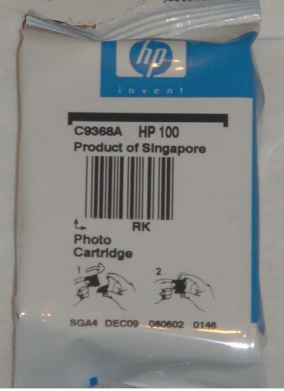 Genuine HP 100 C9368AN Photo Gray Ink cartridge for Deskjet Officejet Printer