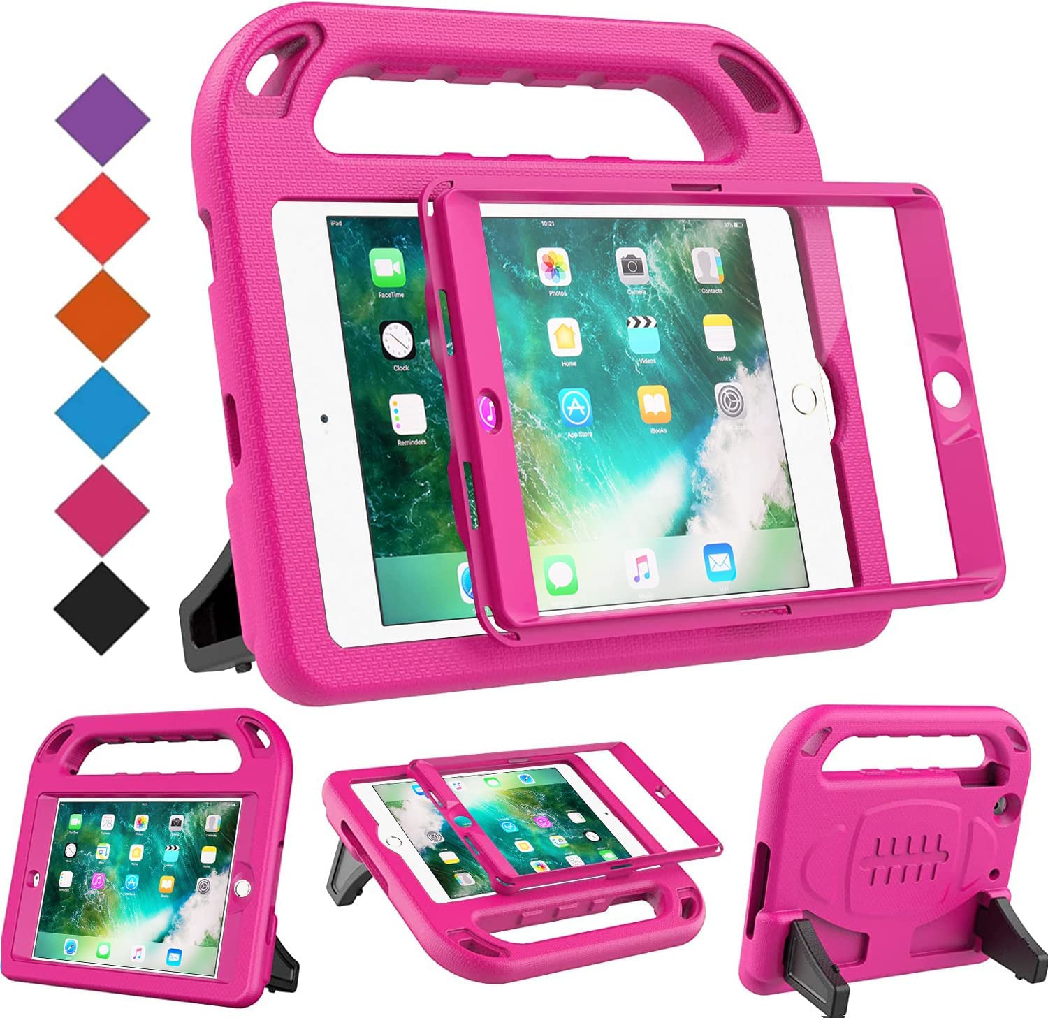 Case for Ipad Mini 1 2 3, Ipad Mini 1/2/3 Case for Kids - Built-In Screen Protec