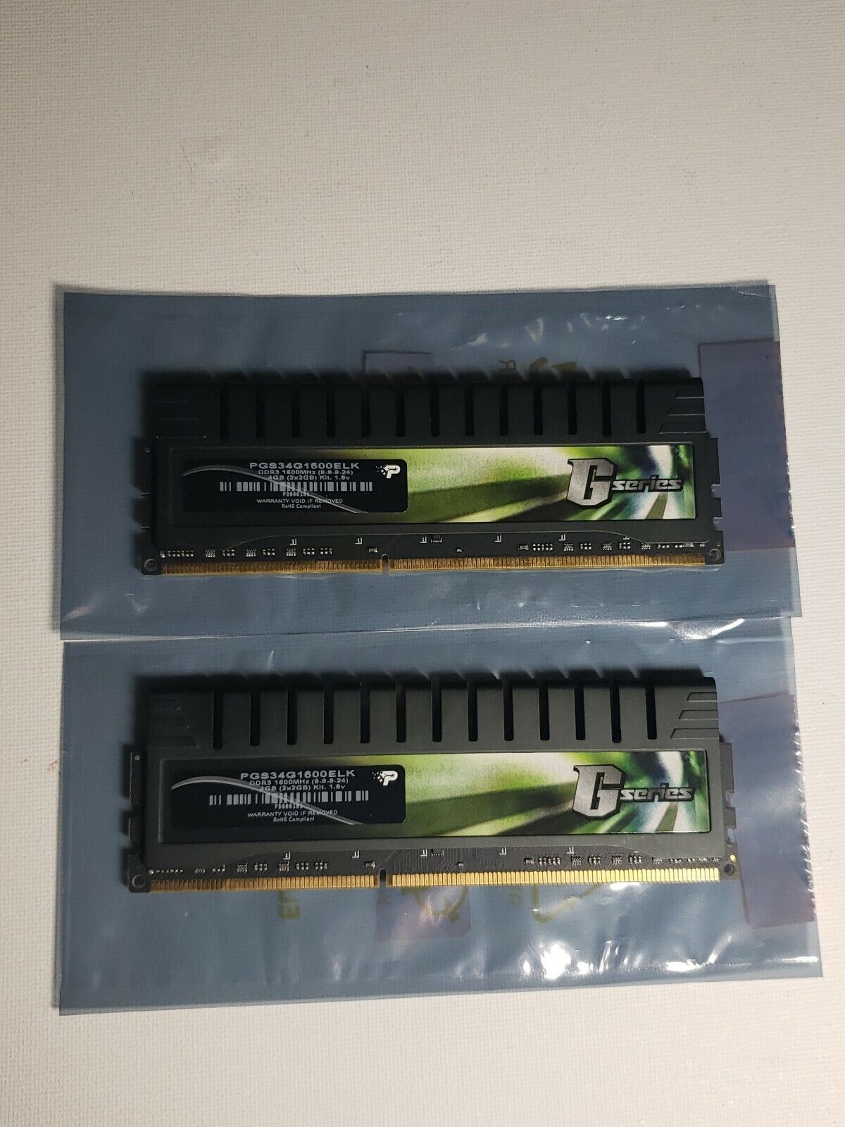 Patriot G Series DDR3 memory ram PGS34G1600ELK 1600mhz 8gb (2x4)