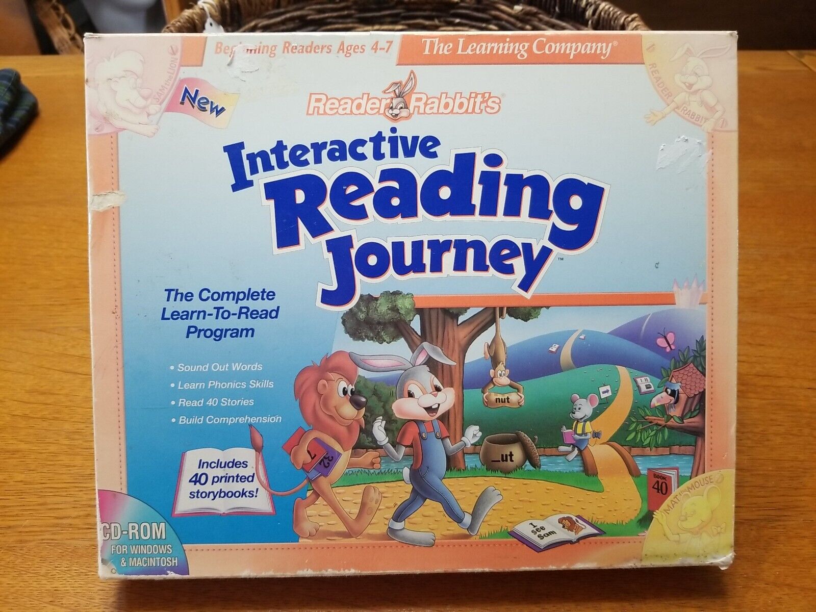 Reader Rabbits Interactive Reading Journey  CD-ROM  Wind Mac 4-7 ORIGINAL - RARE