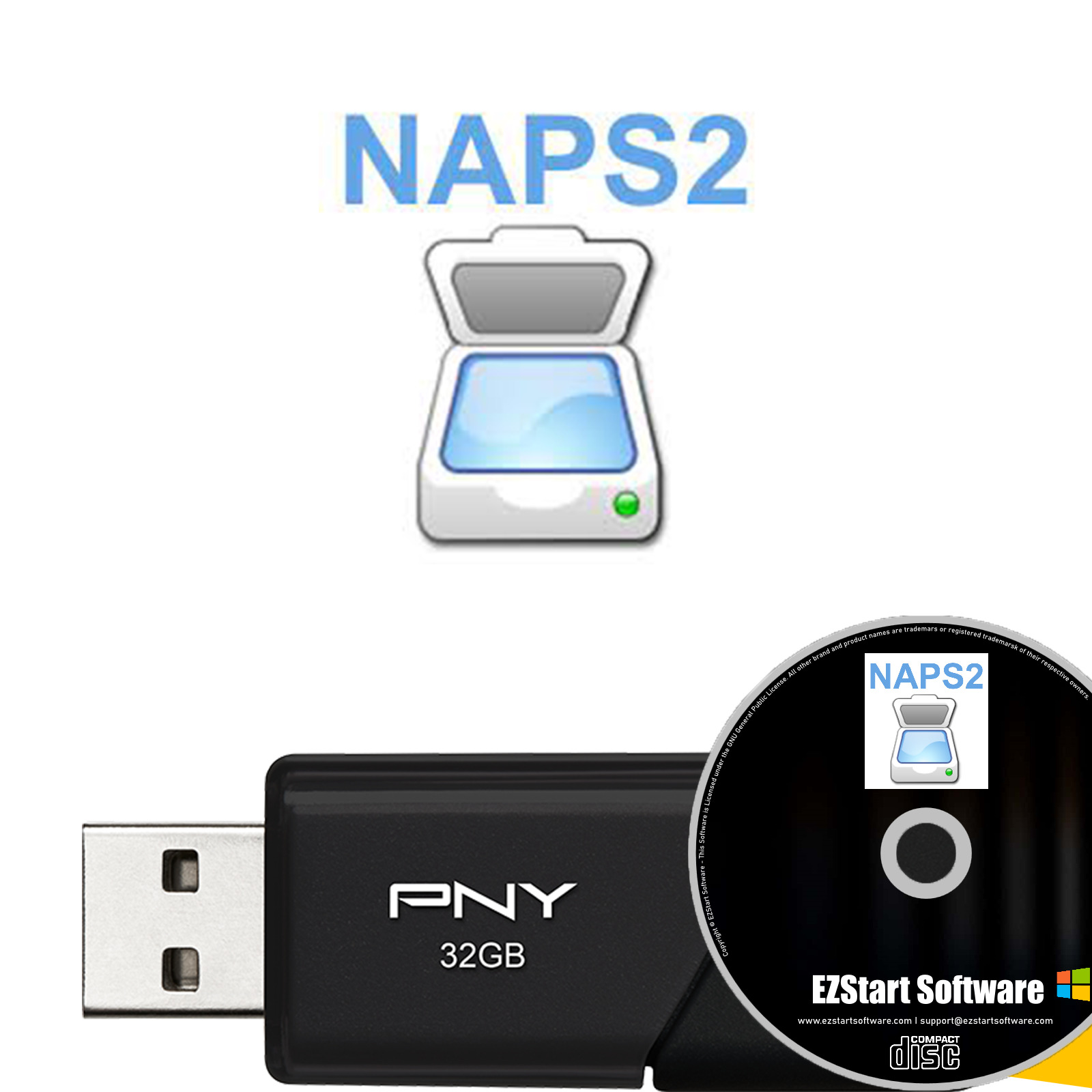 NAPS2 Scan Documents to PDF & Other File Types on CD/USB
