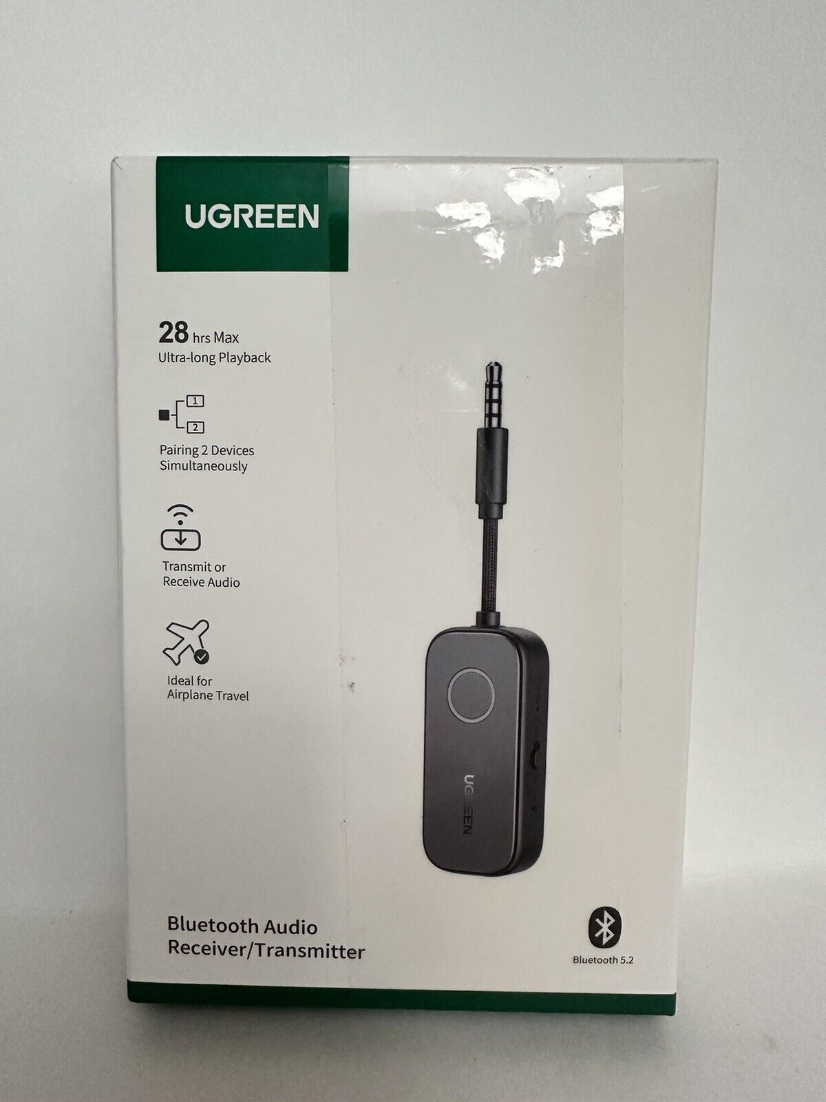 UGREEN Bluetooth 5.2Transmitter Receiver Wireless 3.5mm Aux Audio Adapter
