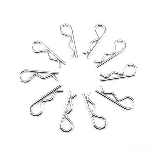 Muchmore Racing Stainless steel Body clips LARGE (10pcs.) for 1/8 - RC Addict