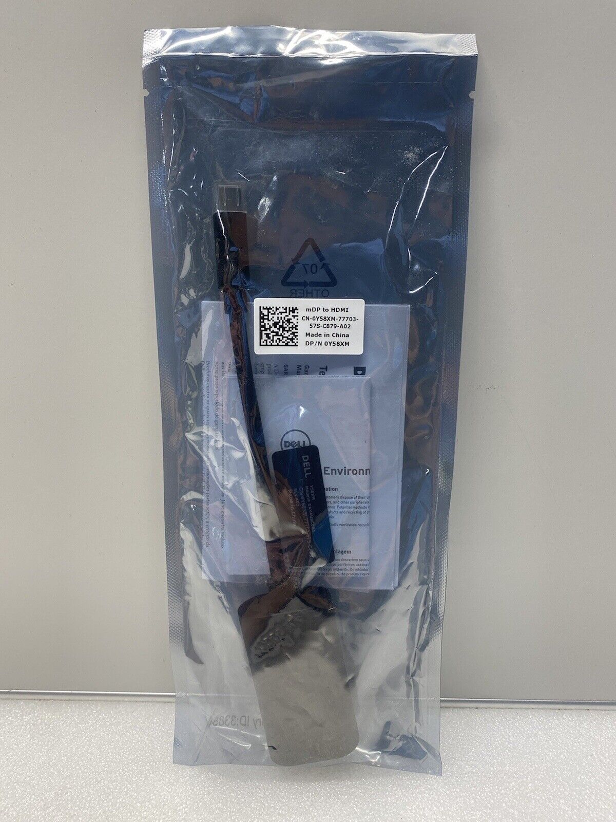 NEW SEALED OEM Dell Mini DisplayPort mDP to HDMI Cable Adapter 0Y58XM DAYAUBC084