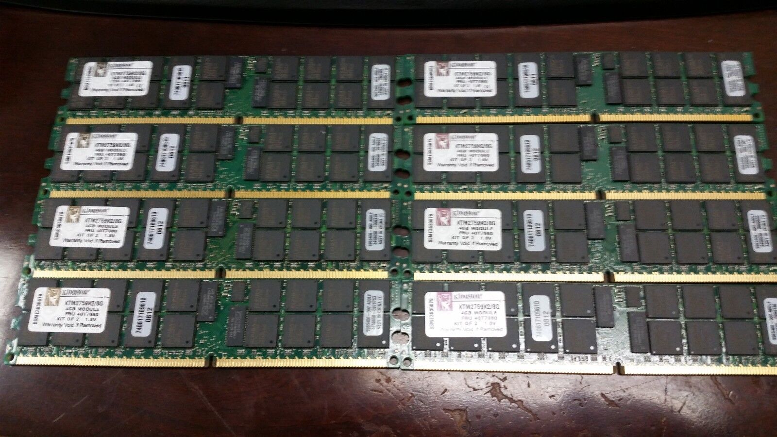 KINGSTON KTM2759K2/8G 32GB 8x4GB PC2-5300P DDR2 667MHz ECC Server Memory RAM