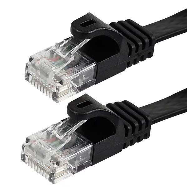 Maximm Cat 6 Ethernet Cable 25 Ft 2-Pack Cat6 Cable LAN Cable Internet Black New