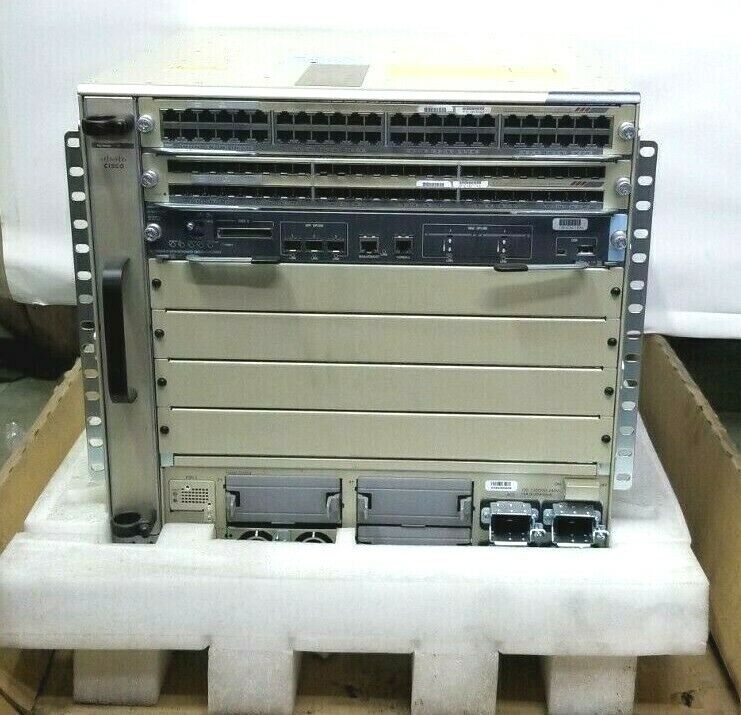 NEW Cisco C6807-XL 7 SLOT+FAN TRAY+VS-SUP2T-10G+C6800-XL-3KW PWR+C6800-48-SFP&TX