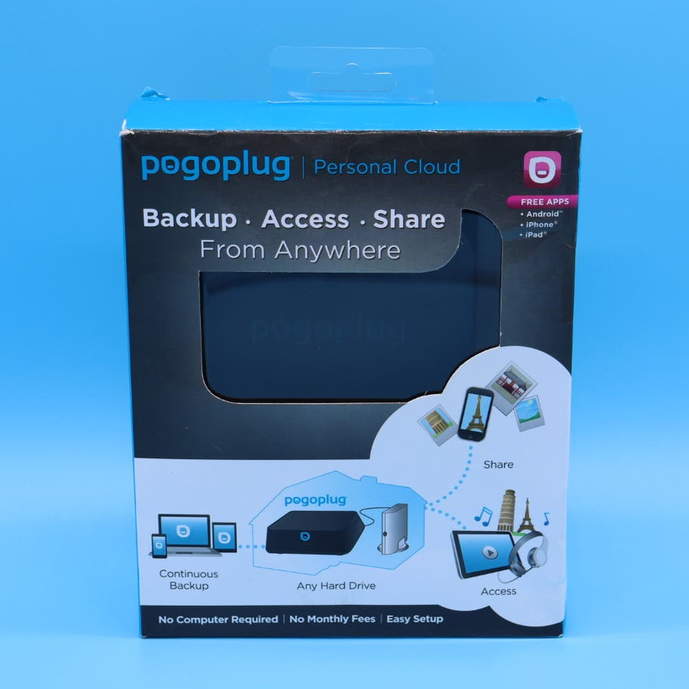 Pogoplug POGO-V4-A1-01 Black Personal Cloud Backup Access Digital Media Streamer
