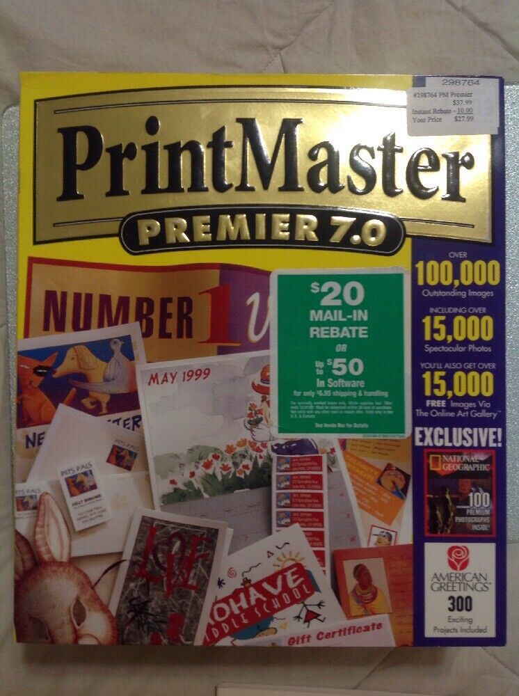 Vintage Print Master Premier 7.0 Win 95/NT