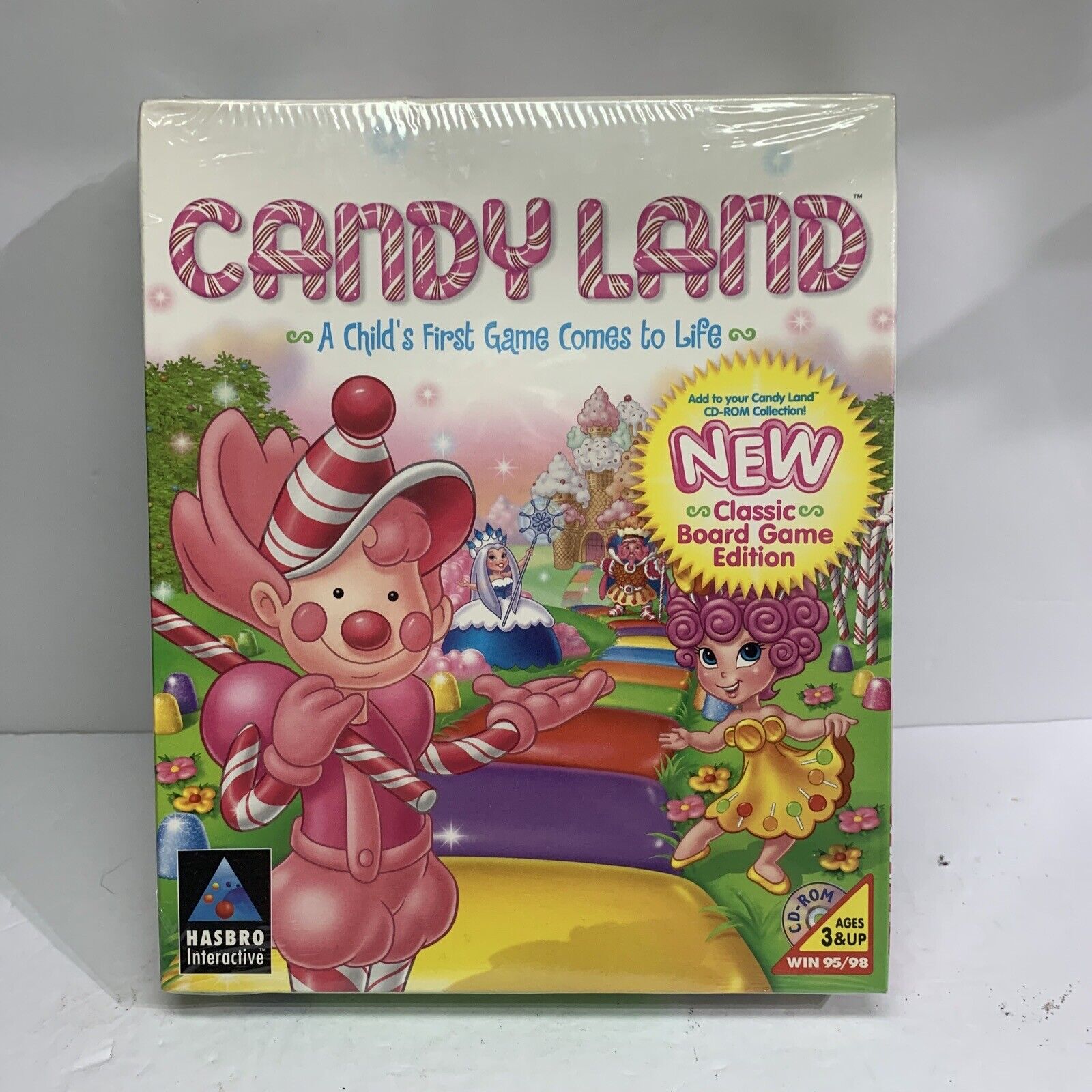 Candy Land PC Big Box Game (WIN PC CD-rom, Hasbro, 1996) NEW SEALED RARE