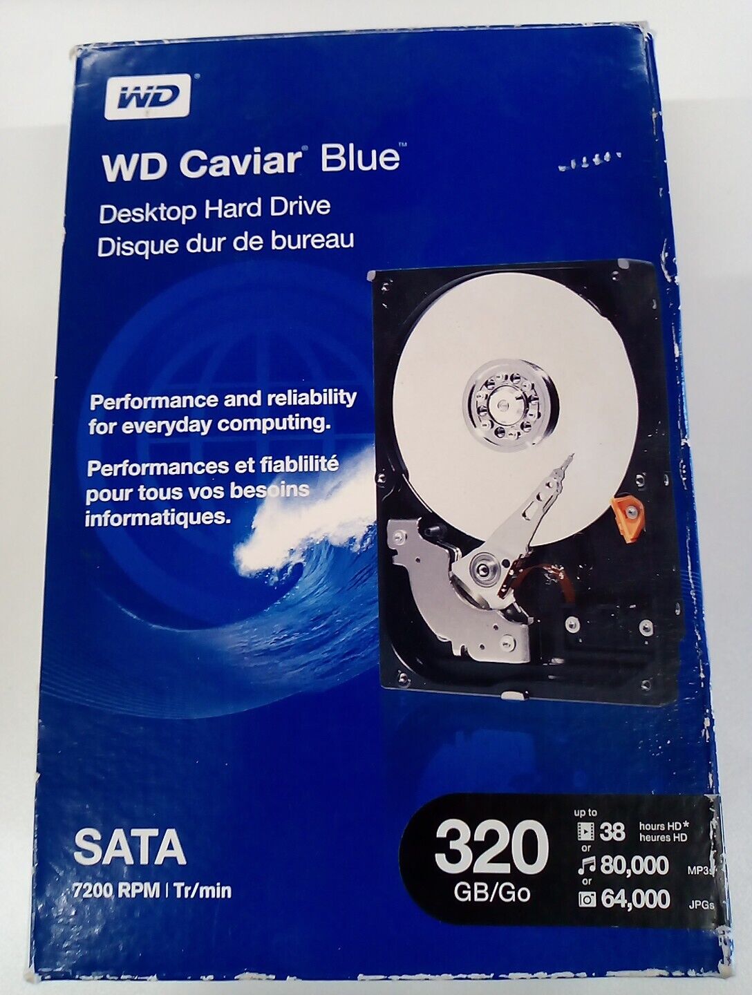 Open Box Western Digital WD 320 GB Caviar Blue Hard Disk Drive HDD WD3200KSRTL