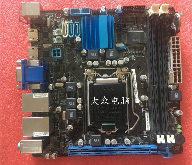 For Aaeon EMB-B75A Mini-ITX Industrial Motherboard Intel B75 LGA 1155 USB 3.0