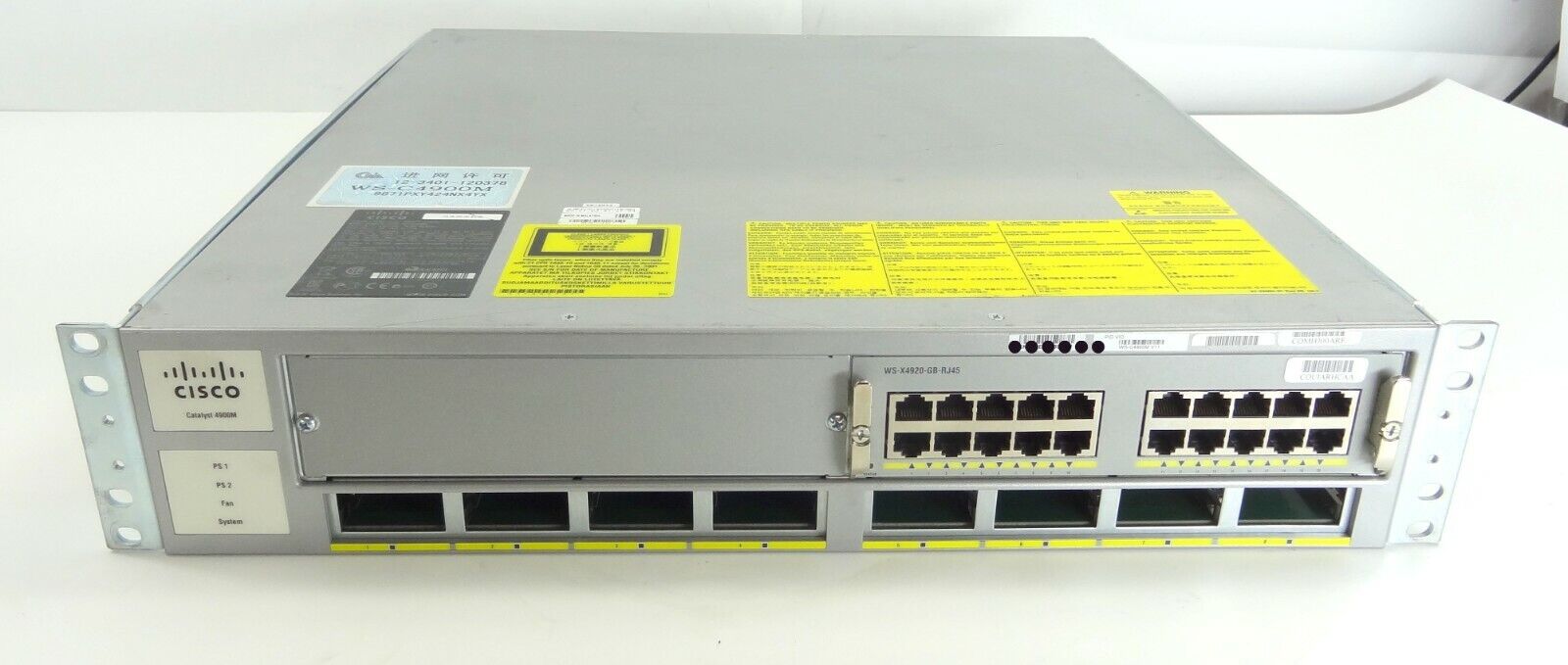 Cisco Catalyst 4900M WS-C4900M Switch w/ x1 WS-X4920-GB Module & x2 PSU PWR-C49M
