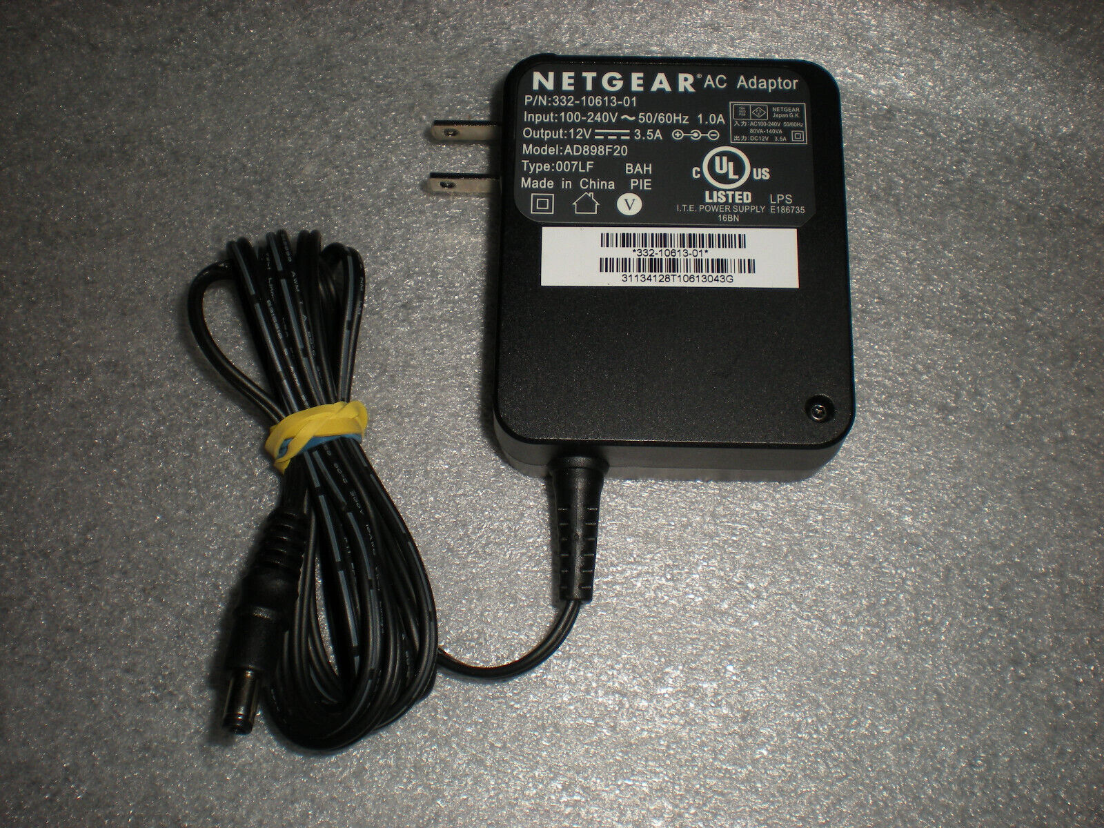 Original Genuine Netgear AD898F20 332-10613-01 12V 3.5A Power Supply AC Adapter