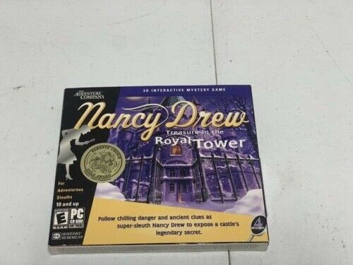 Nancy Drew Treasure in the Royal Tower  PC  CD-ROM  Game   