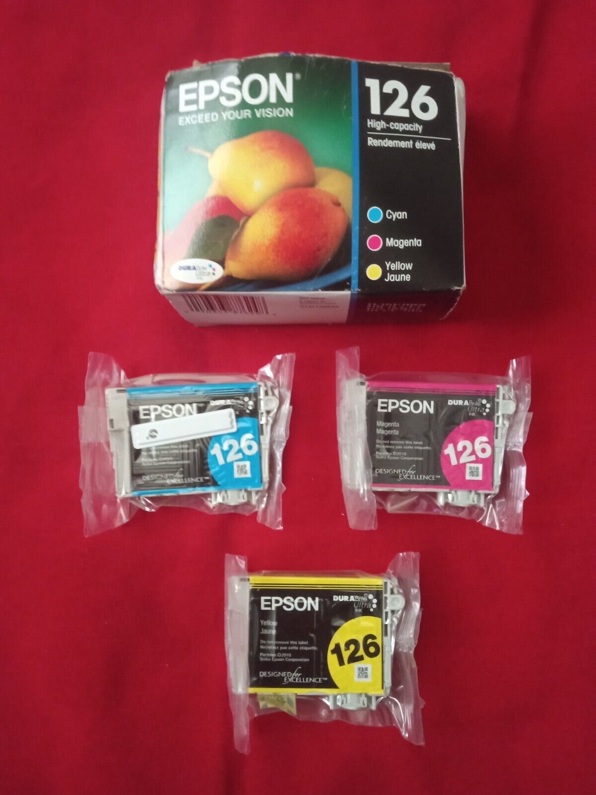 Genuine Epson 126 Color C/M/Y Ink Cartridges EXPIRED 2016 *READ ALL INFO BELOW