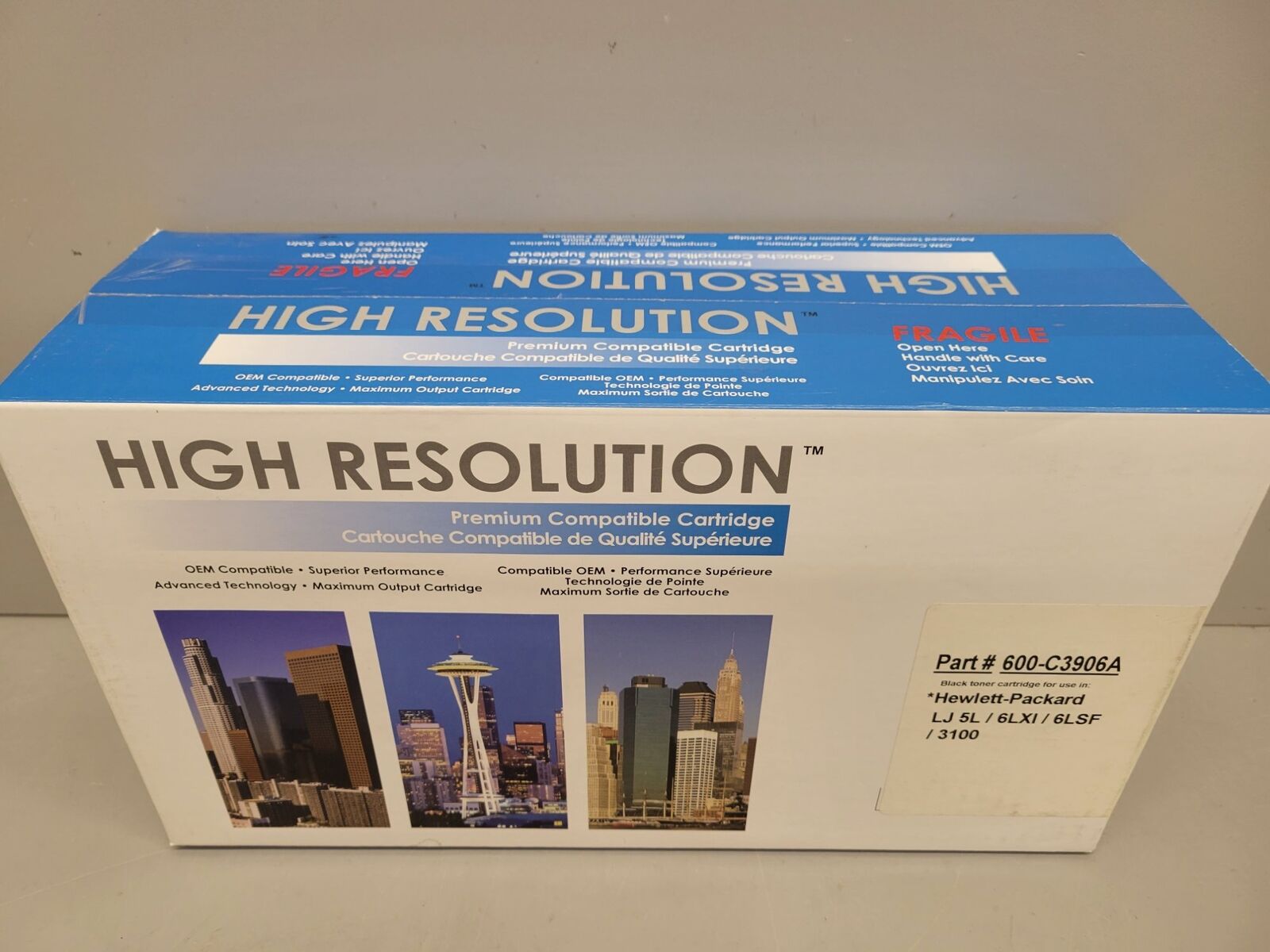 SEALED High Resolution Premium Compatible BLACK Toner Cartridge For HP