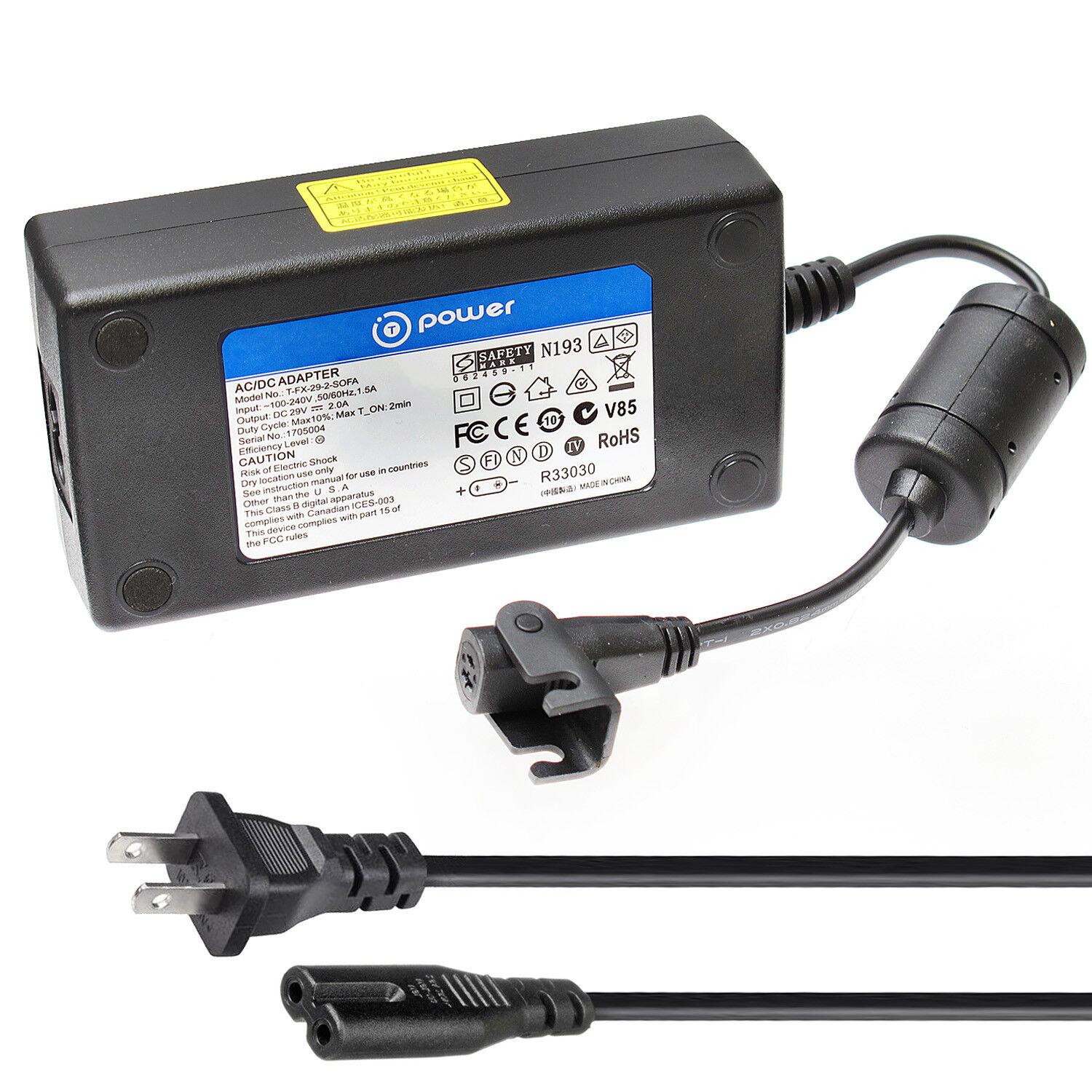 AC DC Adapter for 29V 2A Model EK-A290020 , YH-A290015 , YH-A290020 DLC-P Series