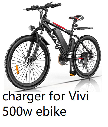 🔥New LITHIUM-ION Battery SMART Charger 2A For all Vivi  500w  Ebike  Model