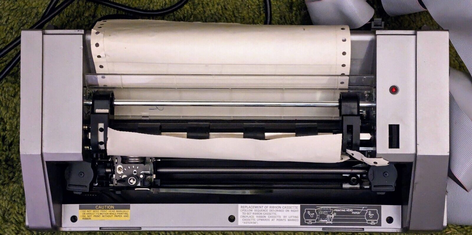 TRS-80 Matrix Line Printer VII - Powers On - \