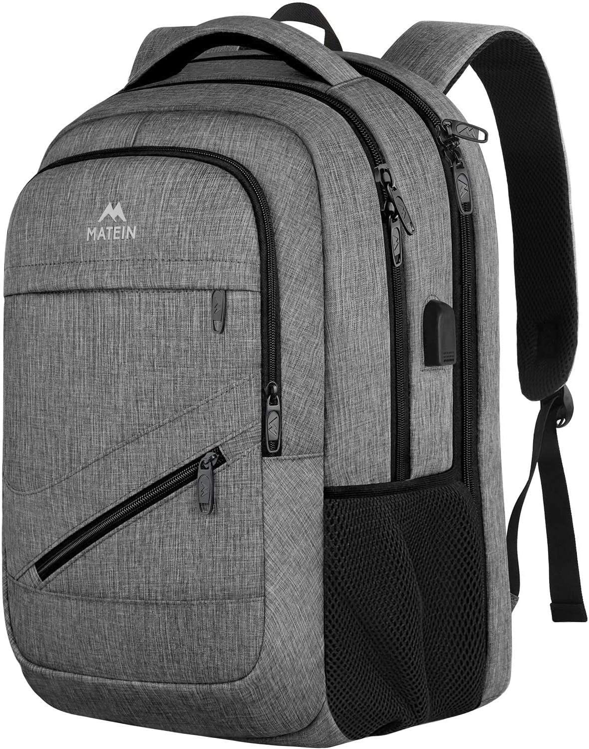 MATEIN Travel Laptop Backpack, 17 inch Business Flight Approved Carry on TSA for