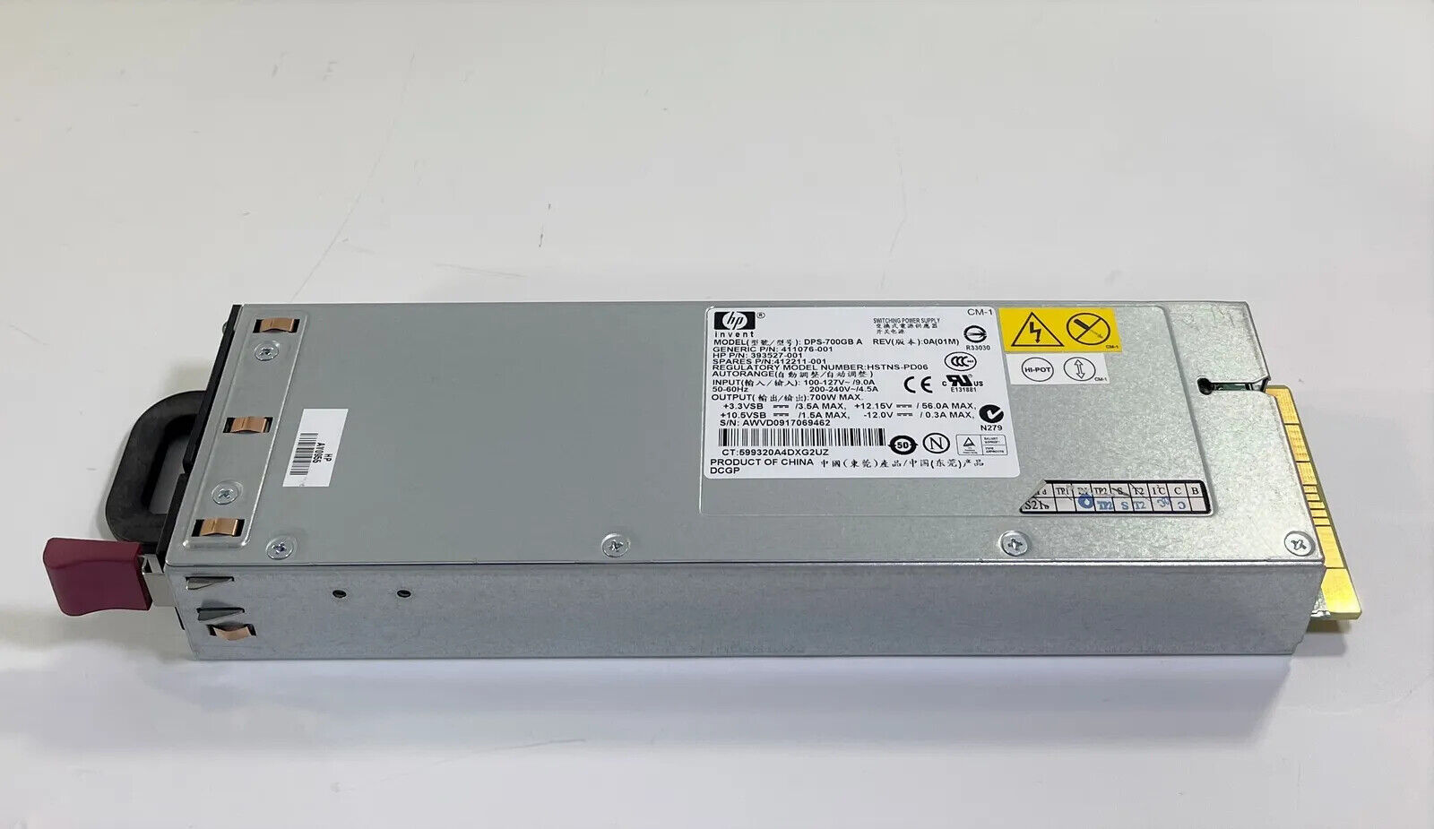 HP DPS-700GB A 393527-001 700W Server Power Supply for HP ProLiant ML370 G5