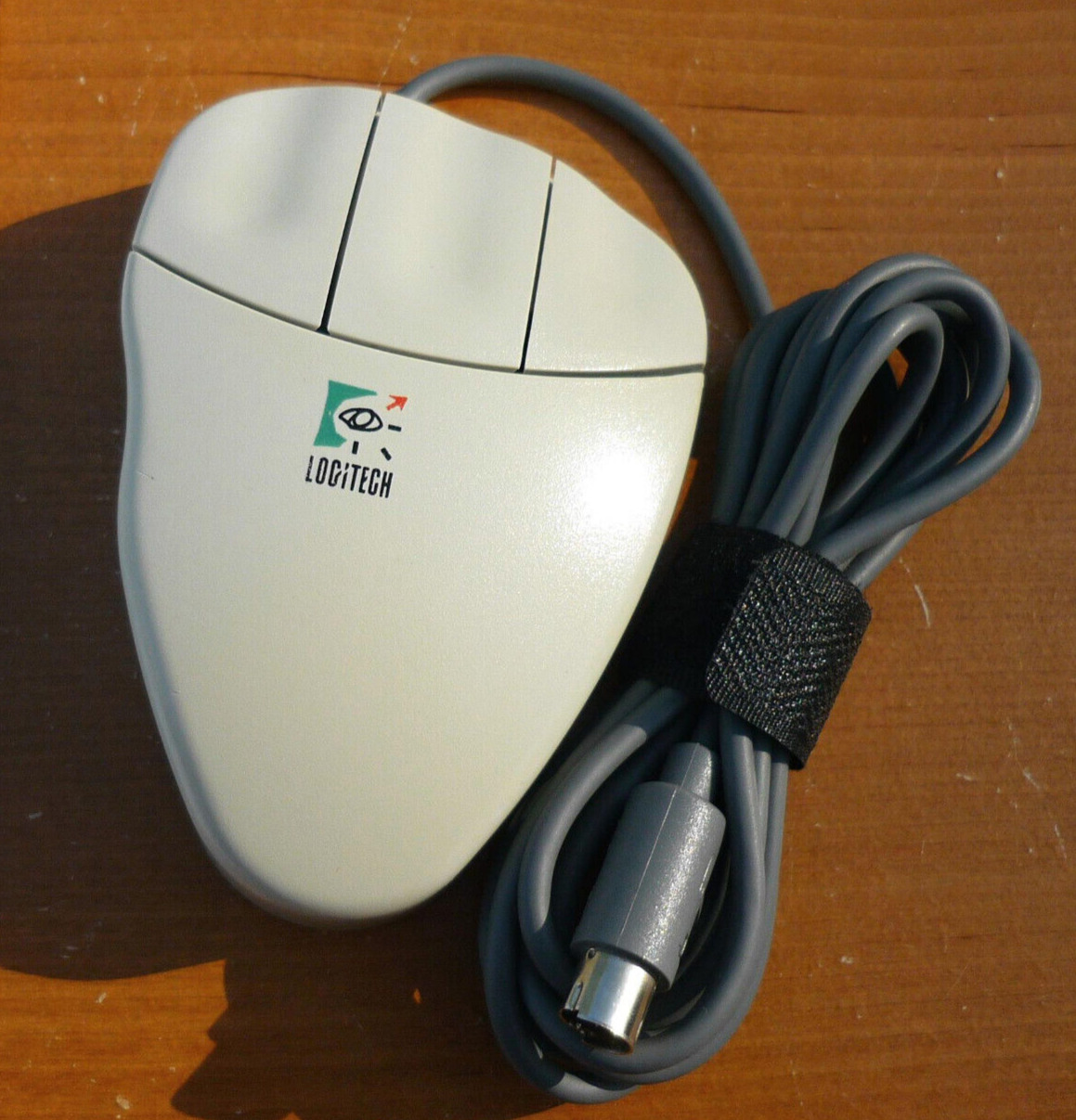 Vintage Logitech Mouseman Serial-MousePort M-CQ38 Mechanical Ball Mouse #3
