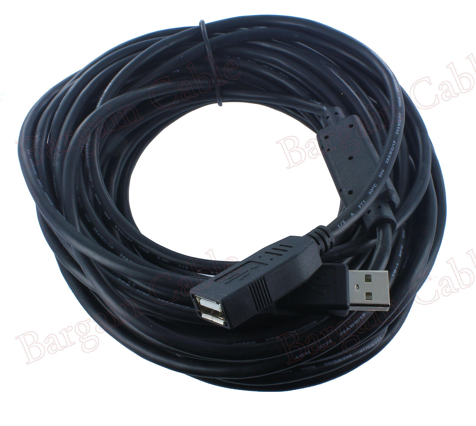 50 FT Hi-Speed 480Mbp USB 2.0 Extension Cable with Active Repeater(U2A1-A2-50)